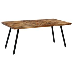 VidaXL Blagovaonski stol od reciklirane tikovine i čelika 180 x 90 x 76 cm