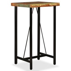 VidaXL Barski stol od masivnog obnovljenog drva 60x60x107 cm