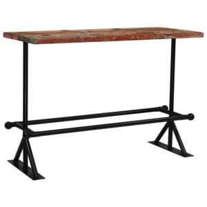 VidaXL Barski stol od masivnog obnovljenog drva 150 x 70 x 107 cm višebojni