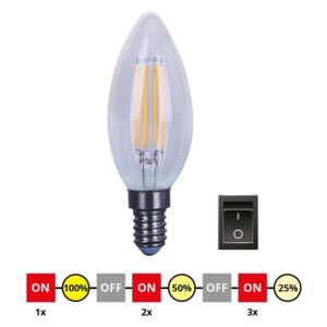 LED žarulja za prigušivanje E14/4W/230V C35 - Immax 08134L