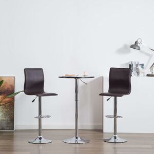 VidaXL Barske stolice od umjetne kože 2 kom smeđe