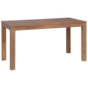 VidaXL Blagovaonski stol od masivne tikovine s prirodnom obradom 140 x 70 x 76 cm