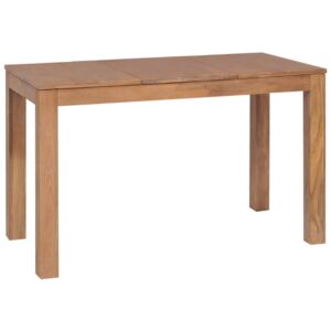 VidaXL Blagovaonski stol od masivne tikovine s prirodnom obradom 120 x 60 x 76 cm