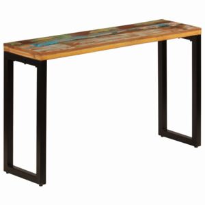 VidaXL Konzolni stol od obnovljenog drva i čelika 120 x 35 x 76 cm