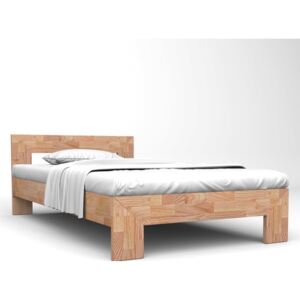VidaXL Okvir za krevet od masivne hrastovine 140 x 200 cm