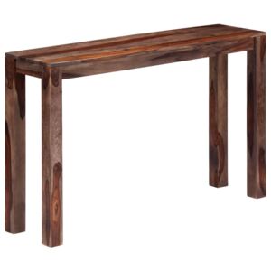 VidaXL Konzolni stol od masivnog drva šišama sivi 120 x 30 x 76 cm