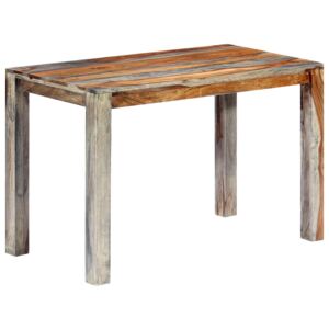 VidaXL Blagovaonski stol sivi 118 x 60 x 76 cm od masivnog drva šišama