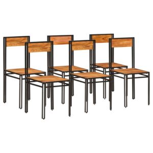 VidaXL Blagovaonske stolice od drva bagrema s obradom od šišama 6 kom