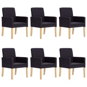 VidaXL Blagovaonske stolice od umjetne kože 6 kom tamnosmeđe