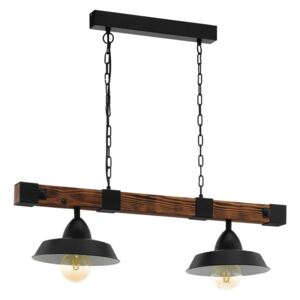 Eglo 49684 - Luster na lancu OLDBURY 2xE27/60W/230V