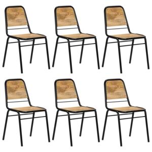 VidaXL Blagovaonske stolice od masivnog drva manga 6 kom