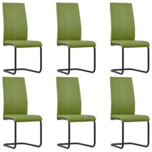 VidaXL Blagovaonske stolice od umjetne kože 6 kom zelene