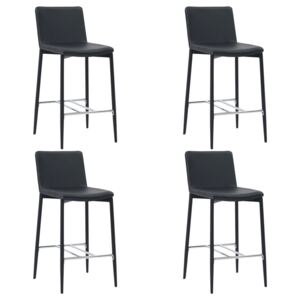 VidaXL Barski stolci od umjetne kože 4 kom crni