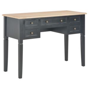 VidaXL Pisaći stol crni 109,5 x 45 x 77,5 cm drveni