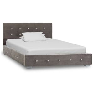 VidaXL Okvir za krevet sivi baršunasti 90 x 200 cm
