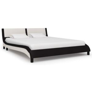 VidaXL Okvir za krevet od umjetne kože crno-bijeli 180 x 200 cm