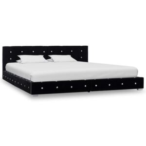 VidaXL Okvir za krevet crni baršunasti 180 x 200 cm