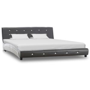 VidaXL Okvir za krevet od umjetne kože sivi 160 x 200 cm