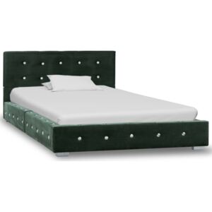 VidaXL Okvir za krevet zeleni baršunasti 90 x 200 cm