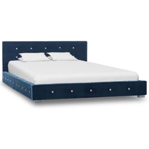VidaXL Okvir za krevet plavi baršunasti 120 x 200 cm