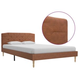 VidaXL Okvir za krevet od tkanine smeđi 120 x 200 cm