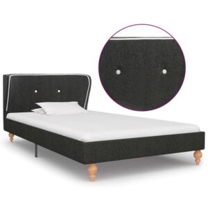 VidaXL Okvir za krevet od jute tamnosivi 90 x 200 cm