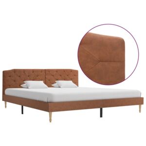 VidaXL Okvir za krevet od tkanine smeđi 180 x 200 cm