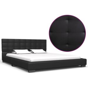 VidaXL Okvir za krevet od umjetne kože crni 140 x 200 cm