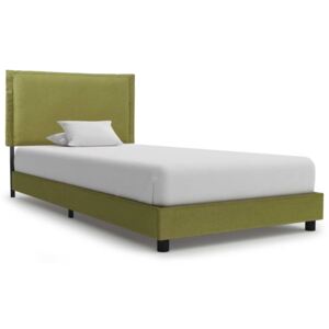 VidaXL Okvir za krevet od tkanine zeleni 90 x 200 cm