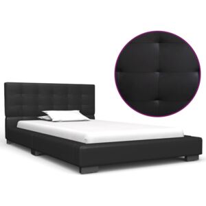VidaXL Okvir za krevet od umjetne kože crni 90 x 200 cm