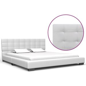 VidaXL Okvir za krevet od umjetne kože bijeli 140 x 200 cm