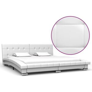 VidaXL Okvir za krevet od umjetne kože bijeli 200 x 160 cm