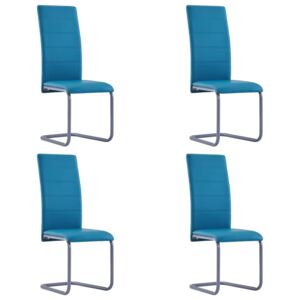 VidaXL Blagovaonske stolice od umjetne kože 4 kom plave