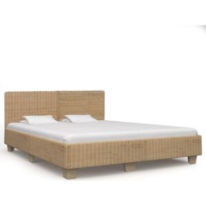 VidaXL Ručno tkani okvir za krevet od pravog ratana 180 x 200 cm