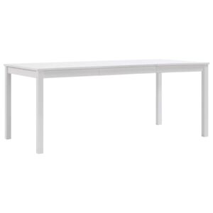 VidaXL Blagavaonski stol bijeli 180 x 90 x 73 cm od borovine