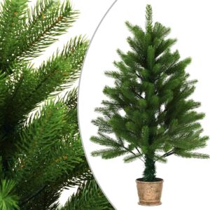 VidaXL Umjetno božićno drvce s realističnim iglicama 90 cm zeleno