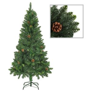 VidaXL Umjetno božićno drvce sa šiškama zeleno 150 cm