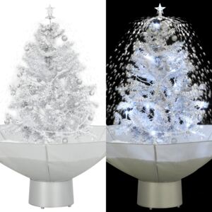 VidaXL Božićno drvce koje sniježi sa stalkom bijelo 75 cm