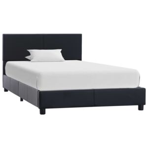 VidaXL Okvir za krevet od umjetne kože crni 90 x 200 cm