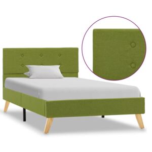 VidaXL Okvir za krevet od tkanine zeleni 90 x 200 cm