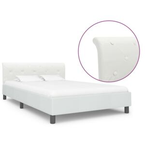 VidaXL Okvir za krevet od umjetne kože bijeli 140 x 200 cm