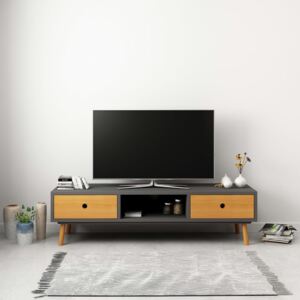 VidaXL TV ormarić sivi 120 x 35 x 35 cm od masivne borovine