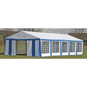 VidaXL Pokrivač šatora za zabave i bočni paneli 10 x 5 m Plavi i bijeli