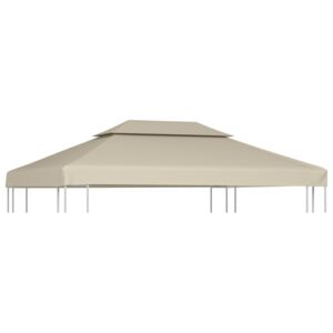 VidaXL Zamjenski Krovni Pokrov za Gazebo 310 g / m² Bež 3 x 4 m
