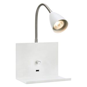 Markslöjd 107140 - Zidna svjetiljka za prigušivanje s USB LOGI 1xGU10/7W/230V
