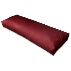 VidaXL Tapecirani jastuk za naslon sjedala vino crveni 120 x 40 x 10 cm