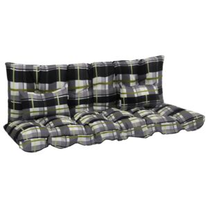 VidaXL 4-dijelni set jastuka za ljuljačku od tkanine sivi