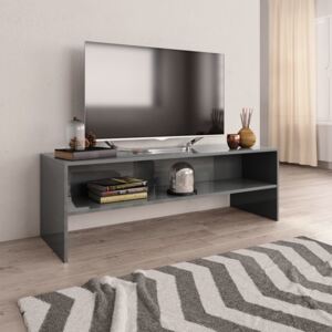 VidaXL TV ormarić od iverice visoki sjaj sivi 120 x 40 x 40 cm