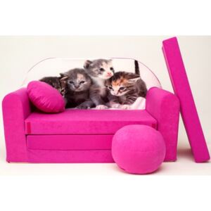 Dječja sofa Mačke ružičaste