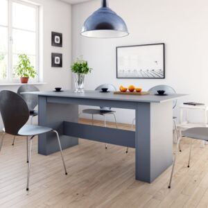 VidaXL Blagovaonski stol sivi 180 x 90 x 76 cm od iverice